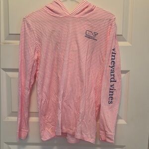 Vineyard Vines Girl’s Pink Striped Hoodie